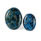 2 x Galets Apatite Bleue Grade B avec imperfections