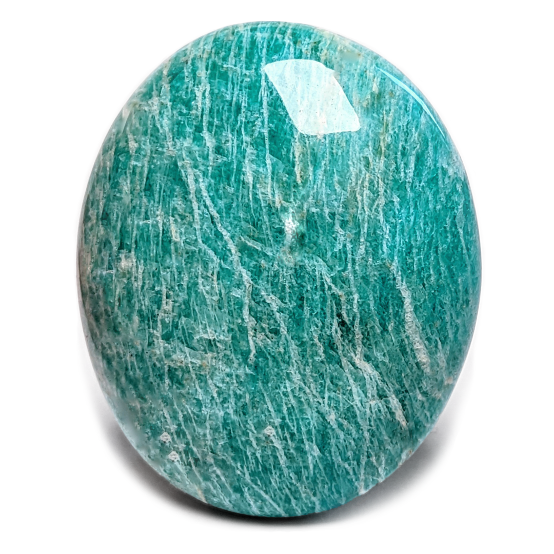 Amazonite, my handmade Litho Pebble