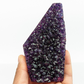 Natural Amethyst geode, polished edges