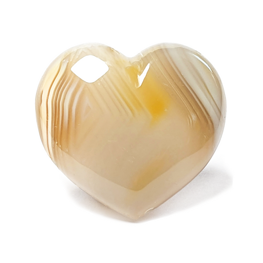 Heart Agate, handmade natural stone