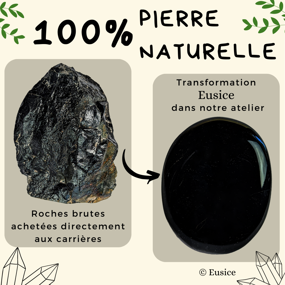 Obsidienne, mon Galet Litho Format Poche