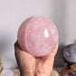 Quartz Rose en sphère, 100% naturelle fait main