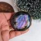 Labradorite Galet Violette, 100% naturelle fait main, protection et beauté unique