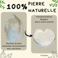 Heart Rock Crystal, handmade natural stone