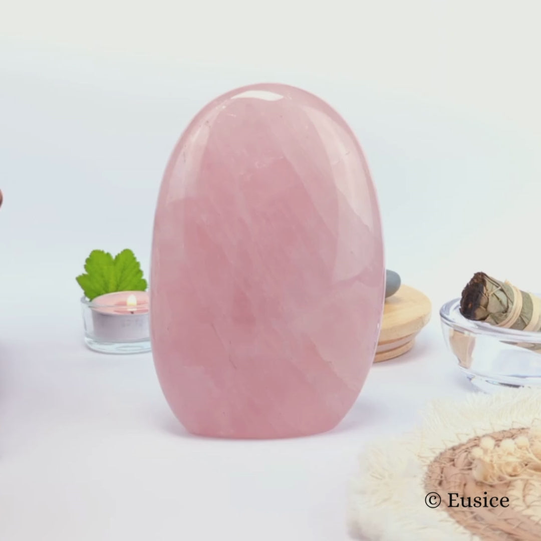 Forme libre Quartz rose / Free form pink Quartz store