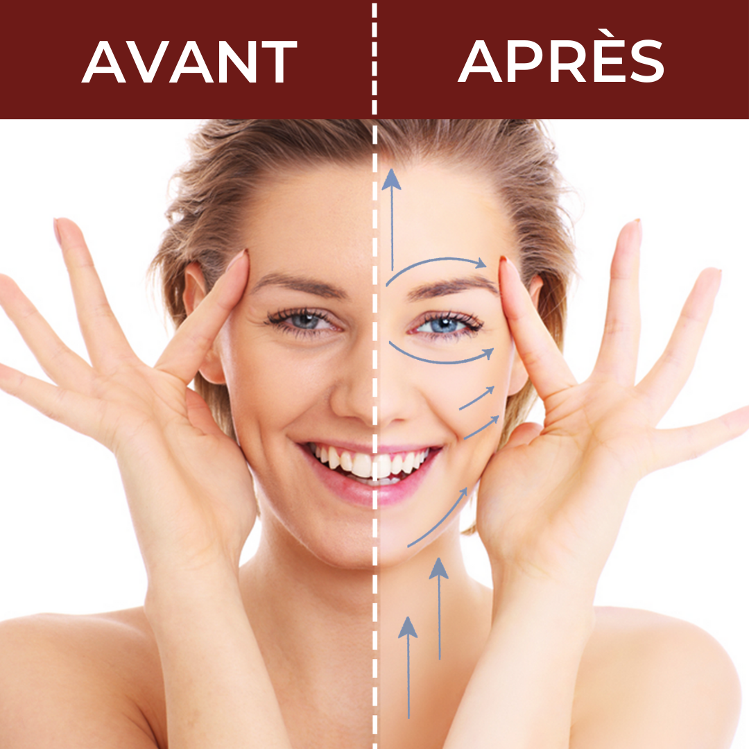 Gua Sha Jaspe Rouge, Massage Yeux & Visage