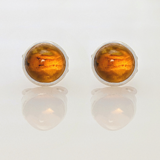 Citrine &amp; 925 Silver Earrings