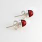 Garnet &amp; 925 Silver Earrings